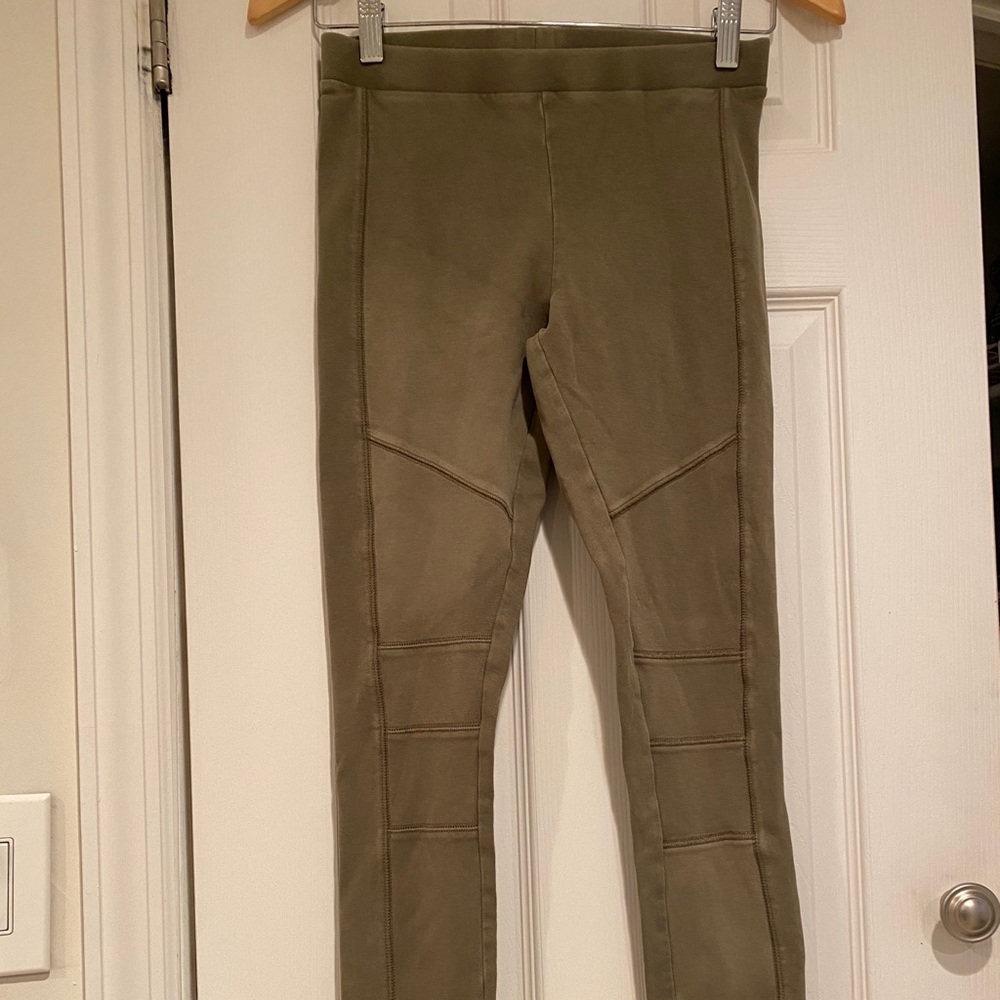Express 00 dark green leggings